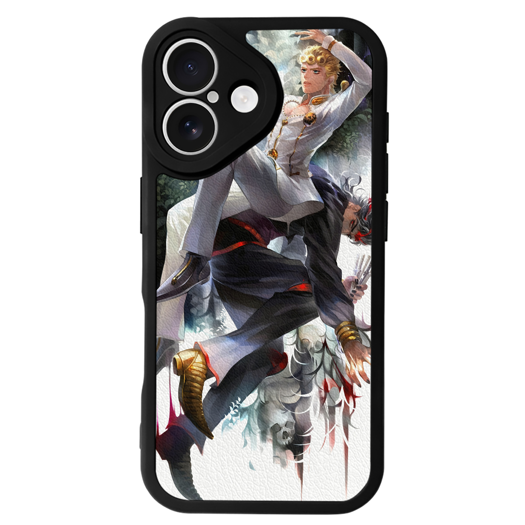 （画像用） ジョジョの奇妙な冒険 JoJo's Bizarre Adventure 【iPhone 16シリーズ対応】シリコンスマホケース（レザー調） 材質：シリコン